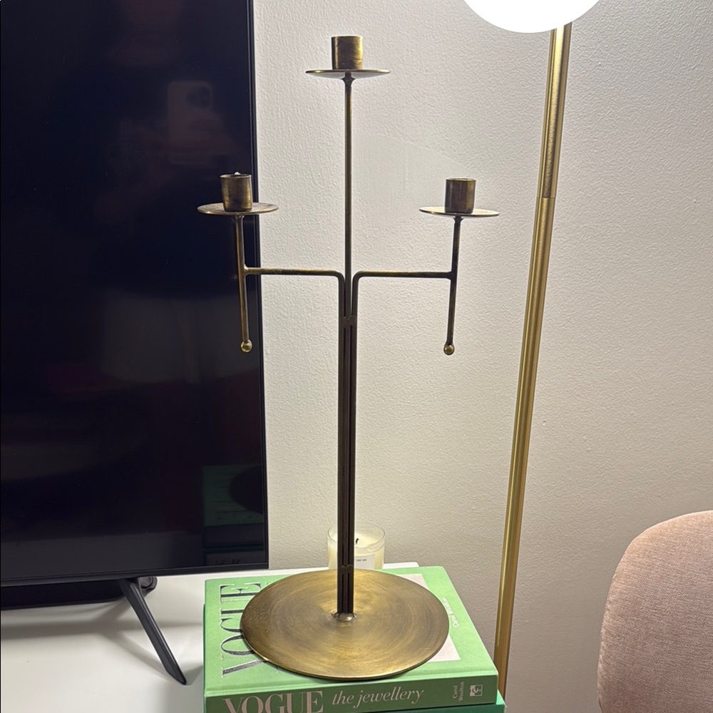 Vintage Brass Candle Holder